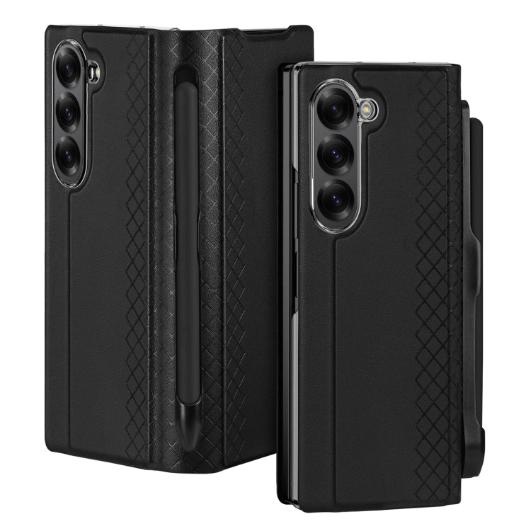 For Samsung Galaxy Z Fold6 DUX DUCIS Bril Series PU + TPU Phone Case with Pen Slot(Black) - Galaxy Z Fold6 5G Cases by DUX DUCIS | Online Shopping South Africa | PMC Jewellery | Buy Now Pay Later Mobicred