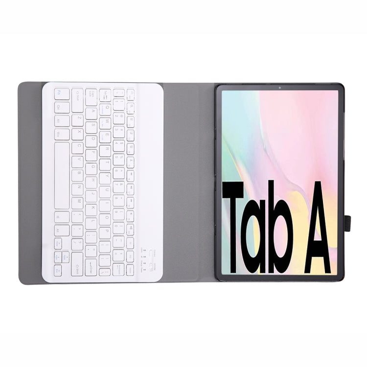 A500 For Samsung Galaxy Tab A7 T500/T505 10.4 inch 2020 Detachable Bluetooth Keyboard Ultrathin Horizontal Flip Leather Tablet Case with Holder & Elastic Band(Rose Gold) - Samsung Keyboard by PMC TechLife | Online Shopping South Africa | PMC TechLife | Buy Now Pay Later Mobicred
