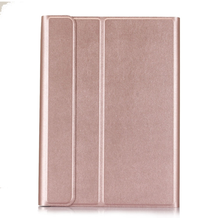 A870 For Samsung Galaxy Tab S7 T870/T875 11 inch Detachable Bluetooth Keyboard Ultrathin Horizontal Flip Leather Tablet Case with Holder & Elastic Band(Rose Gold) - Samsung Keyboard by PMC TechLife | Online Shopping South Africa | PMC TechLife