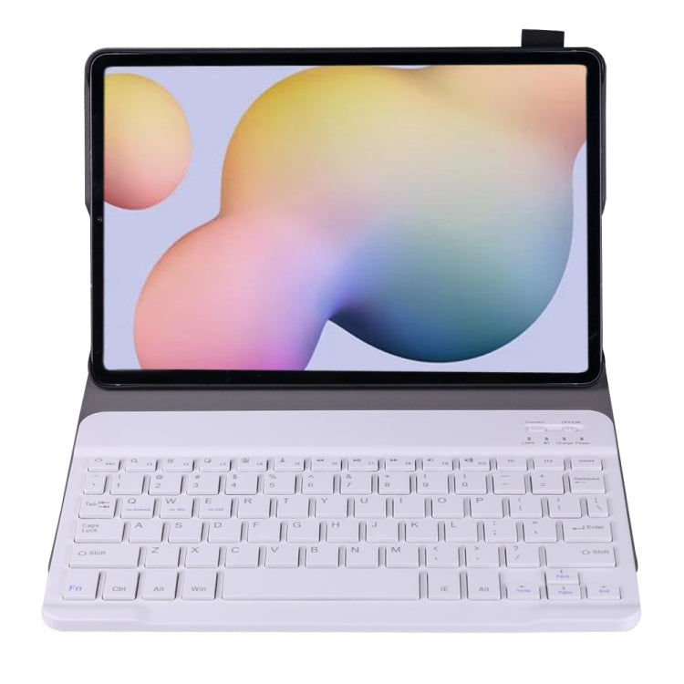 A870 For Samsung Galaxy Tab S7 T870/T875 11 inch Detachable Bluetooth Keyboard Ultrathin Horizontal Flip Leather Tablet Case with Holder & Elastic Band(Rose Gold) - Samsung Keyboard by PMC TechLife | Online Shopping South Africa | PMC TechLife