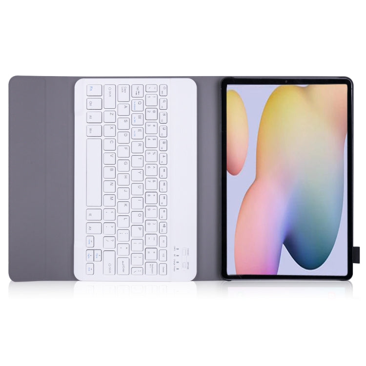 A870 For Samsung Galaxy Tab S7 T870/T875 11 inch Detachable Bluetooth Keyboard Ultrathin Horizontal Flip Leather Tablet Case with Holder & Elastic Band(Rose Gold) - Samsung Keyboard by PMC TechLife | Online Shopping South Africa | PMC TechLife
