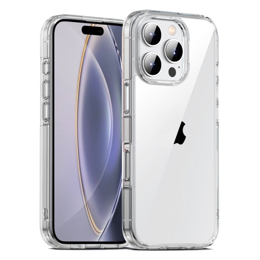 For iPhone 16 Pro Max PC Hybrid TPU Full Coverage Shockproof Phone Case(Transparent) - iPhone 16 Pro Max Cases by PMC Jewellery | Online Shopping South Africa | PMC Jewellery | Buy Now Pay Later Mobicred