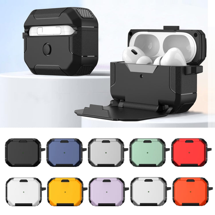 For AirPods 3 Phone Holder Design Earbuds Box Protective Case(Red) - For AirPods 3 by PMC Jewellery | Online Shopping South Africa | PMC Jewellery | Buy Now Pay Later Mobicred