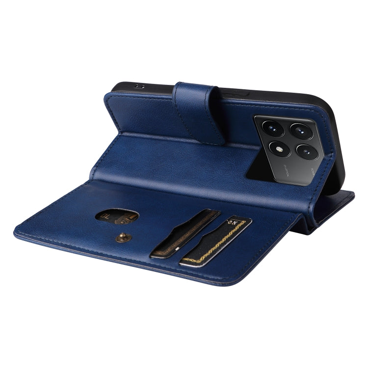 For Redmi K70 Multi-Function Wallet 10 Card Slots Leather Phone Case(Dark Blue) - K70 Cases by PMC Jewellery | Online Shopping South Africa | PMC Jewellery | Buy Now Pay Later Mobicred