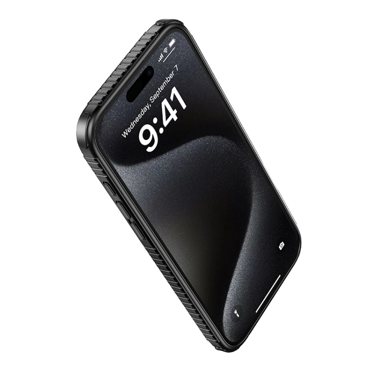 For iPhone 16 Plus hoco Cool Shield MagSafe Shockproof Phone Case(Black) - iPhone 16 Plus Cases by hoco | Online Shopping South Africa | PMC Jewellery | Buy Now Pay Later Mobicred