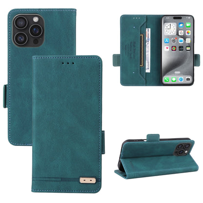 For iPhone 16 Pro Magnetic Clasp Leather Phone Case(Green) - iPhone 16 Pro Cases by PMC Jewellery | Online Shopping South Africa | PMC Jewellery | Buy Now Pay Later Mobicred