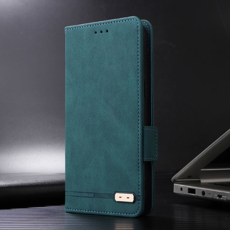 For iPhone 16e Magnetic Clasp Leather Phone Case(Green) - iPhone 16e Cases by PMC TechLife | Online Shopping South Africa | PMC TechLife | Buy Now Pay Later Mobicred