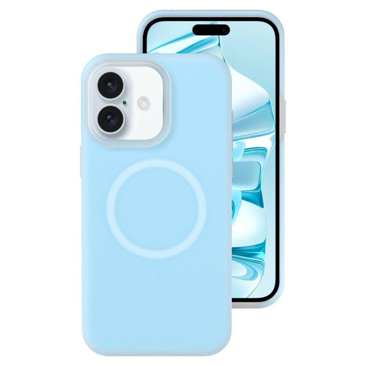 For iPhone 16 Jelly Liquid Silicone MagSafe Magnetic Phone Case(Blue) - iPhone 16 Cases by PMC Jewellery | Online Shopping South Africa | PMC Jewellery | Buy Now Pay Later Mobicred