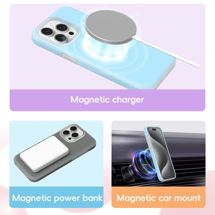 For iPhone 16 Plus Jelly Liquid Silicone MagSafe Magnetic Phone Case(White) - iPhone 16 Plus Cases by PMC Jewellery | Online Shopping South Africa | PMC Jewellery | Buy Now Pay Later Mobicred