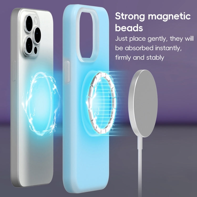 For iPhone 16 Jelly Liquid Silicone MagSafe Magnetic Phone Case(Purple) - iPhone 16 Cases by PMC TechLife | Online Shopping South Africa | PMC TechLife | Buy Now Pay Later Mobicred