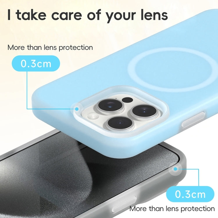 For iPhone 16 Jelly Liquid Silicone MagSafe Magnetic Phone Case(Blue) - iPhone 16 Cases by PMC TechLife | Online Shopping South Africa | PMC TechLife | Buy Now Pay Later Mobicred