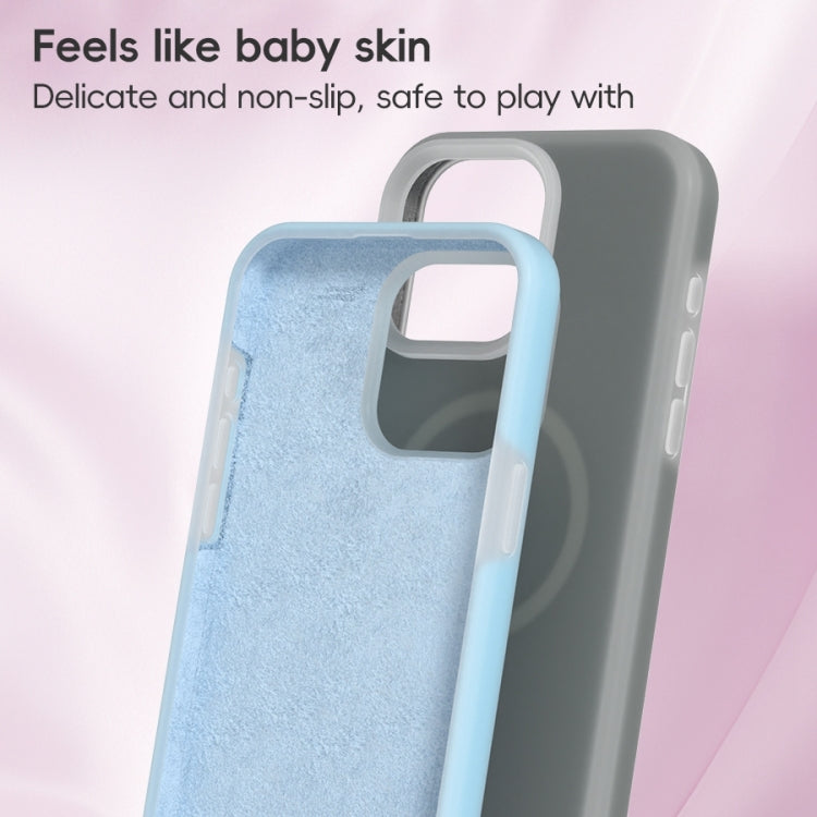 For iPhone 16 Jelly Liquid Silicone MagSafe Magnetic Phone Case(Blue) - iPhone 16 Cases by PMC TechLife | Online Shopping South Africa | PMC TechLife | Buy Now Pay Later Mobicred