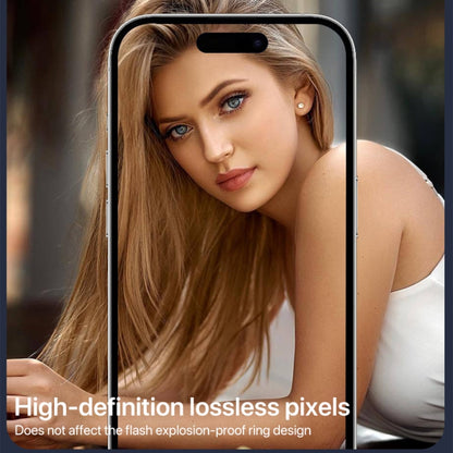 For iPhone 16 Pro / 16 Pro Max HD Lens Protective Film without Diamond(Rose Red) - iPhone 16 Pro Max Tempered Glass by PMC Jewellery | Online Shopping South Africa | PMC Jewellery | Buy Now Pay Later Mobicred