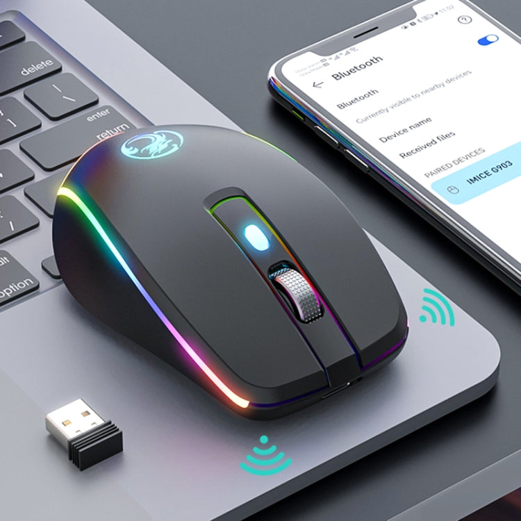 iMICE G903 Bluetooth Dual Mode 6-key Silent Wireless Gaming Mouse(Silver) - free shipping - PMC Jewellery - Order now!