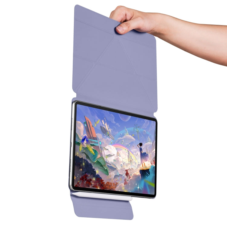 For Huawei MatePad 11.5 / 11.5S Fixed Buckle Magnetic Deformation Leather Tablet Case(Lavender Purple) - Huawei by PMC TechLife | Online Shopping South Africa | PMC TechLife | Buy Now Pay Later Mobicred