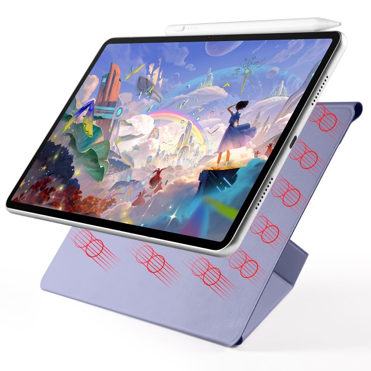 For Huawei MatePad 11.5 / 11.5S Fixed Buckle Magnetic Deformation Leather Tablet Case(Lavender Purple) - Huawei by PMC TechLife | Online Shopping South Africa | PMC TechLife | Buy Now Pay Later Mobicred