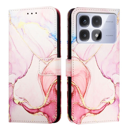 For Redmi K70 Ultra 5G Global PT003 Marble Pattern Flip Leather Phone Case(Rose Gold) - Xiaomi Cases by PMC Jewellery | Online Shopping South Africa | PMC Jewellery | Buy Now Pay Later Mobicred