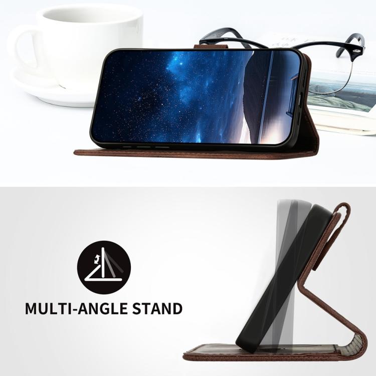 For iPhone 17 Pro YX0080 Grid Butterfly Embossed Pattern Flip Leather Phone Case with Lanyard(Coffee) - free shipping - PMc TechLife - Order now!