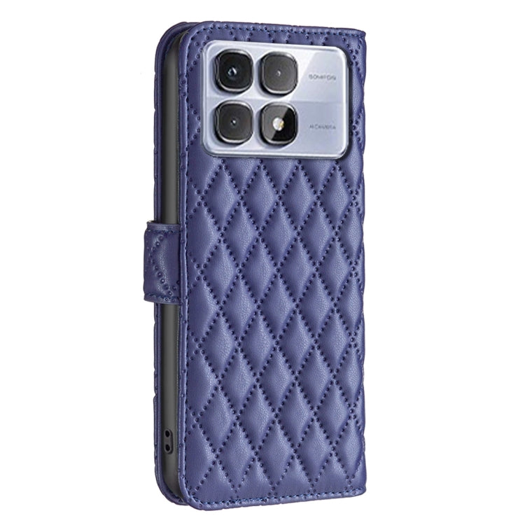 For Redmi K70 Ultra Diamond Lattice Wallet Flip Leather Phone Case(Blue) - Xiaomi Cases by PMC Jewellery | Online Shopping South Africa | PMC Jewellery | Buy Now Pay Later Mobicred