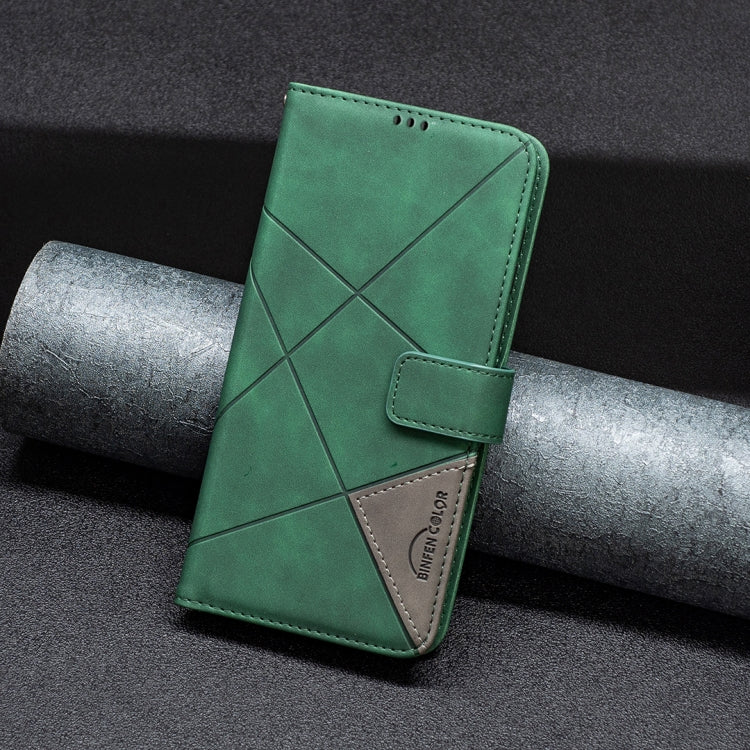 For Redmi K70 Ultra Magnetic Buckle Rhombus Texture Leather Phone Case(Green) - Xiaomi Cases by PMC Jewellery | Online Shopping South Africa | PMC Jewellery | Buy Now Pay Later Mobicred