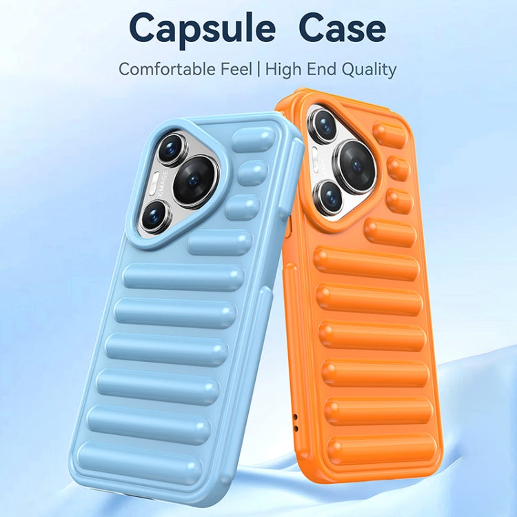 For Huawei Pura 70 Ultra Capsule Series Candy Color TPU Phone Case(Blue) - Huawei Cases by PMC Jewellery | Online Shopping South Africa | PMC Jewellery | Buy Now Pay Later Mobicred