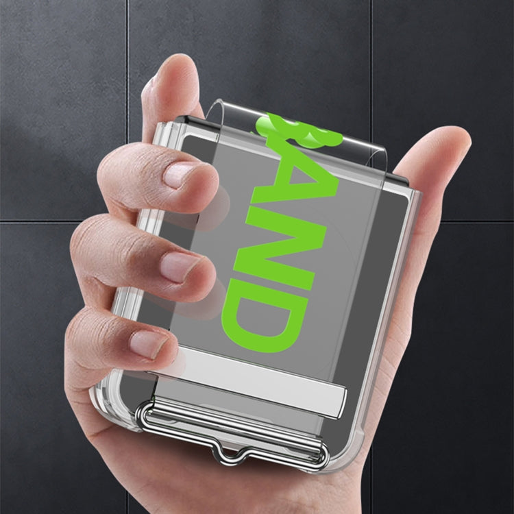 For Samsung Galaxy Z Flip6 / Flip7 FE GKK Clear Airbag Wristband Holder Phone Case(Transparent Green) - free shipping - PMC Jewellery - Order now!