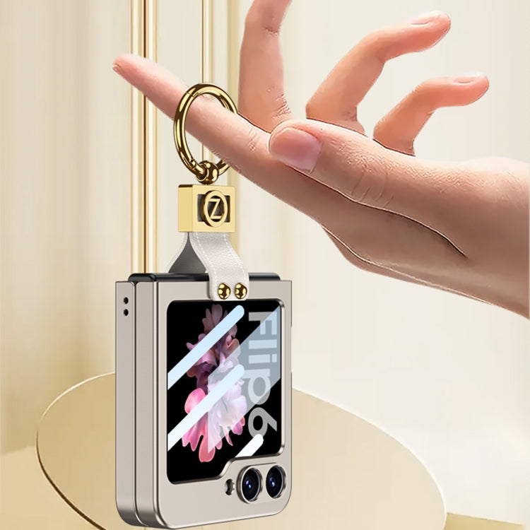 For Samsung Galaxy Z Flip6 / Flip7 FE GKK Integrated Ultra-thin Phone Case with Z Ring Holder(Pink) - free shipping - PMC Jewellery - Order now!