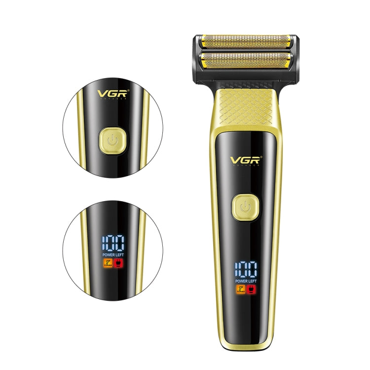 VGR V-366 5W USB 3 in 1 Nose Hair Care LCD Digital Display Electric Shaver(Yellow) - Electric Shavers by VGR | Online Shopping South Africa | PMC TechLife | Buy Now Pay Later Mobicred