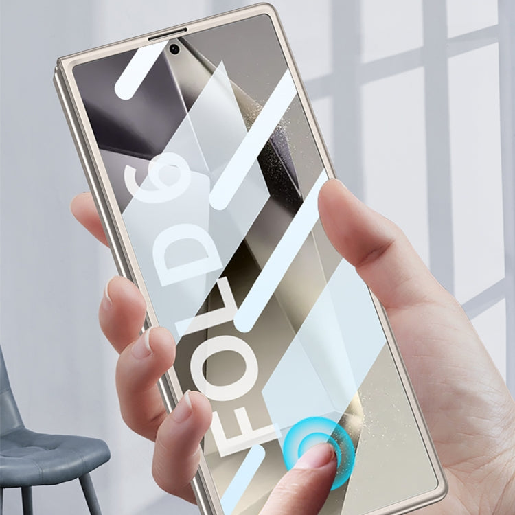 For Samsung Galaxy Z Fold6 GKK Integrated Ultra-thin Electroplating Lens Frame Phone Case(Titanium Grey) - free shipping - PMC Jewellery - Order now!