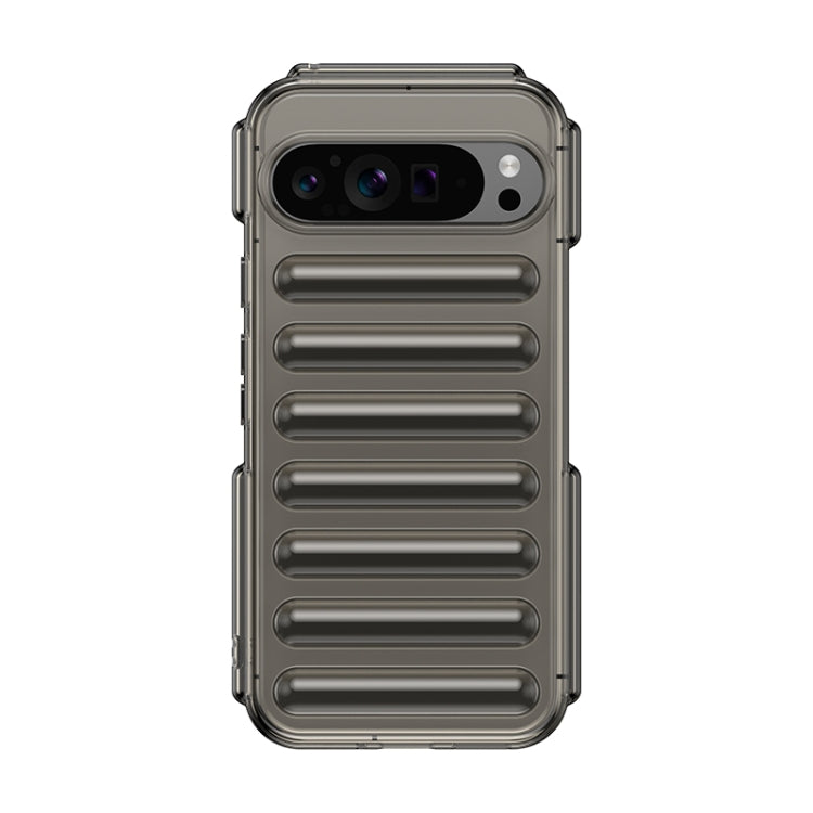 For Google Pixel 9 Pro XL Capsule Series Candy Color TPU Phone Case(Transparent Grey) - Google Cases by PMC Jewellery | Online Shopping South Africa | PMC Jewellery | Buy Now Pay Later Mobicred