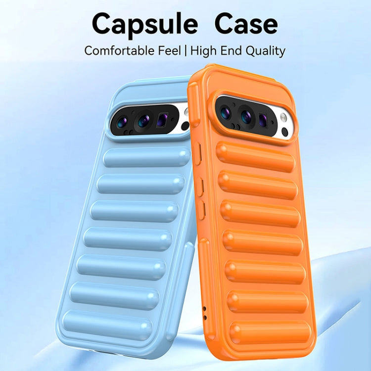 For Google Pixel 9 Capsule Series Candy Color TPU Phone Case(Black) - Google Cases by PMC TechLife | Online Shopping South Africa | PMC TechLife | Buy Now Pay Later Mobicred