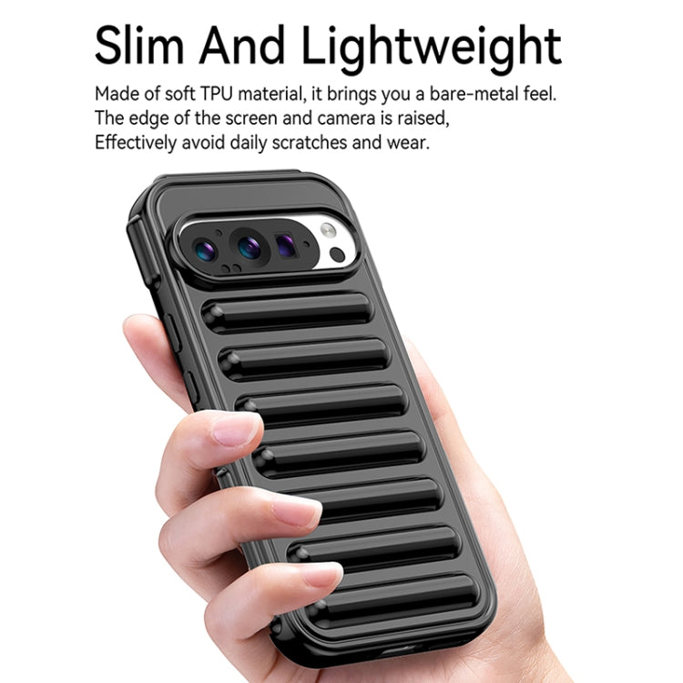 For Google Pixel 9 Pro Capsule Series Candy Color TPU Phone Case(Black) - Google Cases by PMC TechLife | Online Shopping South Africa | PMC TechLife | Buy Now Pay Later Mobicred