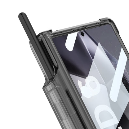 For Samsung Galaxy Z Fold6 GKK Integrated Airbag Hinge Full Coverage Phone Case with Holder / Pen Box, Not Included Pen(Black) - Galaxy Z Fold6 5G Cases by GKK | Online Shopping South Africa | PMC Jewellery | Buy Now Pay Later Mobicred