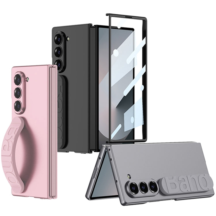 For Samsung Galaxy Z Fold6 GKK Integrated Silicone Wristband Phone Case(Mountain Gray) - free shipping - PMC Jewellery - Order now!