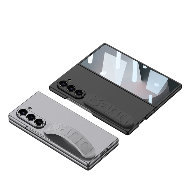 For Samsung Galaxy Z Fold6 GKK Integrated Silicone Wristband Phone Case(Mountain Gray) - free shipping - PMC Jewellery - Order now!
