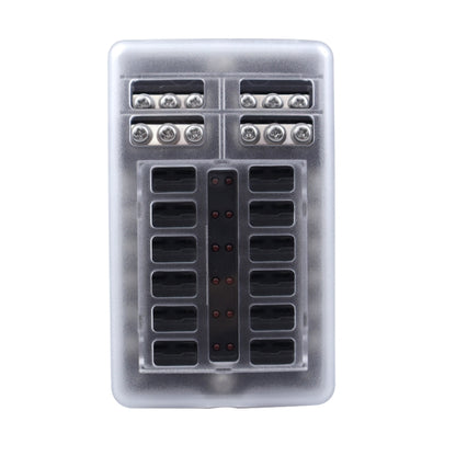 12 Way Fuse Block with 24pcs Fuses and 24pcs Terminals - Fuse by PMC Jewellery | Online Shopping South Africa | PMC Jewellery | Buy Now Pay Later Mobicred