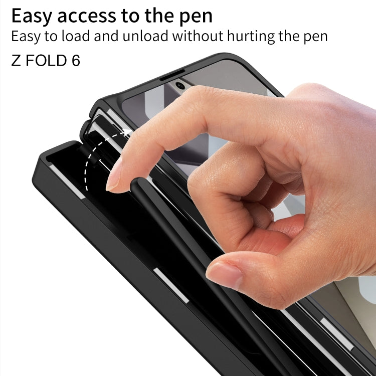 For Samsung Galaxy Z Fold6 GKK Integrated Folding Alloy Shell PC Phone Case with Pen Box, Not Included Pen(Titanium Gray) - free shipping - PMC Jewellery - Order now!