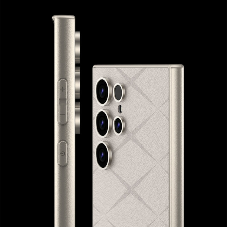 For Samsung Galaxy S23 Ultra 5G GKK Asterism Metal Paint Skin Feel Leather Full Coverage Phone Case, Not Included Pen(Grey) - free shipping - PMC Jewellery - Order now!