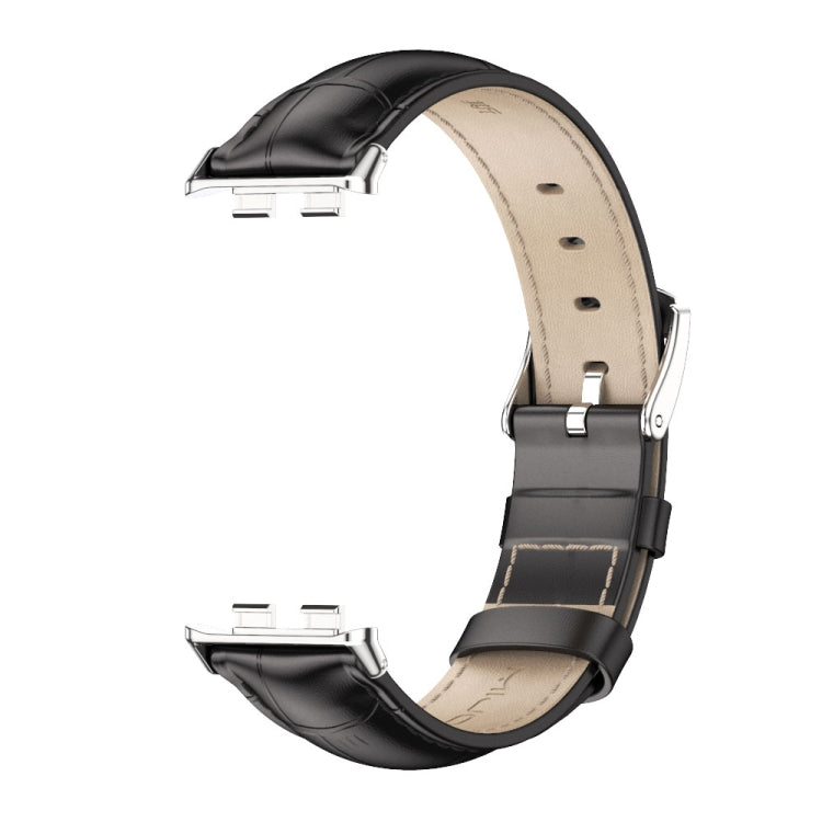 For Honor Band 10 / 9 MIJOBS Cowhide Leather Watch Band(Bamboo Silver) - free shipping - PMc TechLife - Order now!