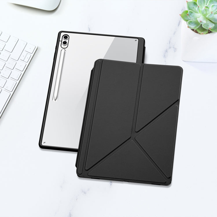 For Samsung Galaxy Tab S10 Ultra DUX DUCIS Magi Series Smart Leather Tablet Case(Black) - Tab S10 Ultra Cases by DUX DUCIS | Online Shopping South Africa | PMC Jewellery | Buy Now Pay Later Mobicred