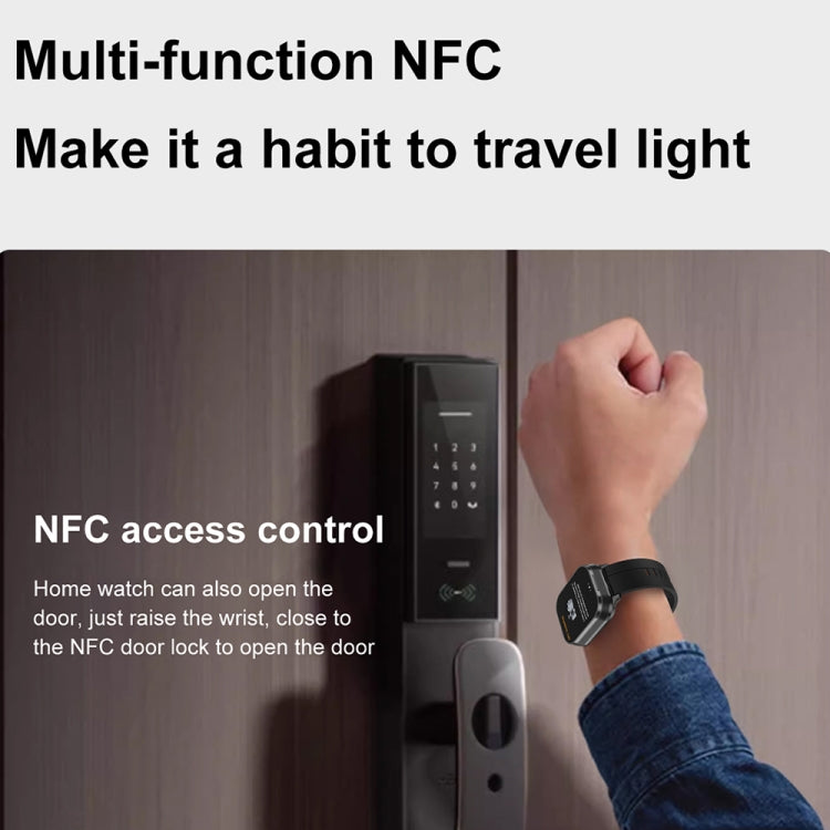D8 Pro 2.01 inch 2 in 1 Bluetooth Earphone Steel Strap Smart Watch, Support NFC with Cover(Space Grey) - Smart Watches by PMC TechLife | Online Shopping South Africa | PMC TechLife | Buy Now Pay Later Mobicred