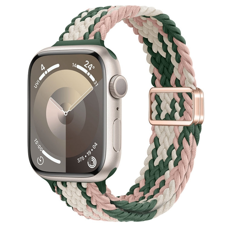 For Apple Watch Series 6 40mm Slim Magnetic Buckle Nylon Braided Watch Band(Pink Star Cactus) - free shipping - PMc TechLife - Order now!