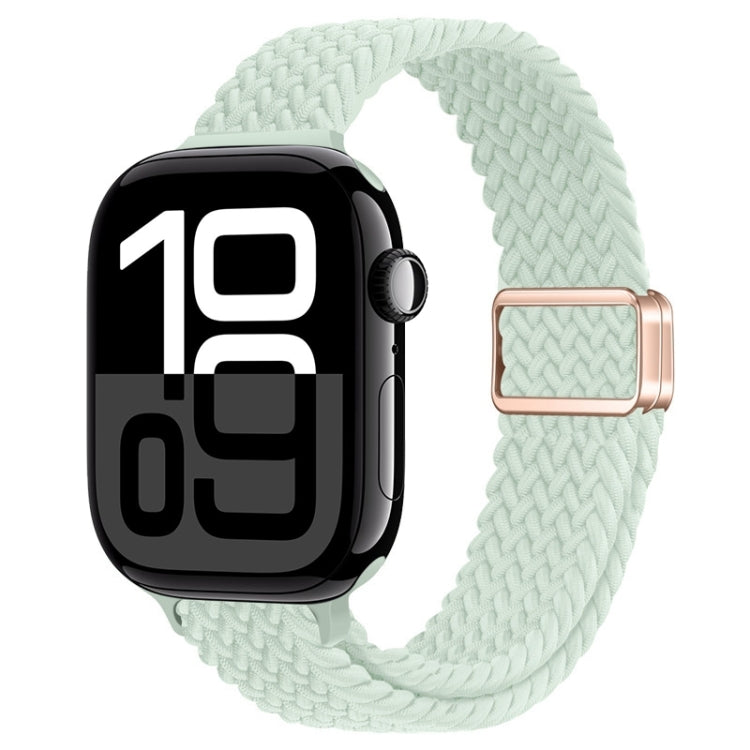 For Apple Watch Series 10 42mm Slim Magnetic Buckle Nylon Braided Watch Band(Light Mint) - free shipping - PMc TechLife - Order now!
