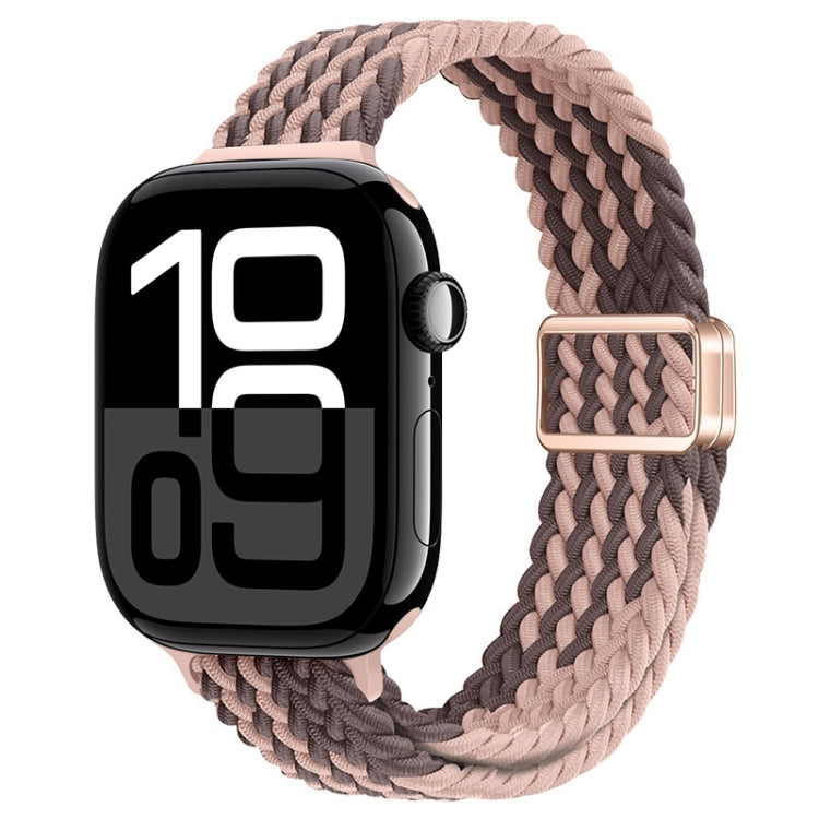 For Apple Watch Series 10 46mm Slim Magnetic Buckle Nylon Braided Watch Band(Smoky Violet) - free shipping - PMc TechLife - Order now!