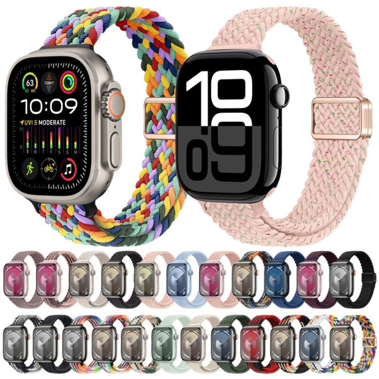 For Apple Watch SE 2022 40mm Slim Magnetic Buckle Nylon Braided Watch Band(Light Mint) - free shipping - PMc TechLife - Order now!