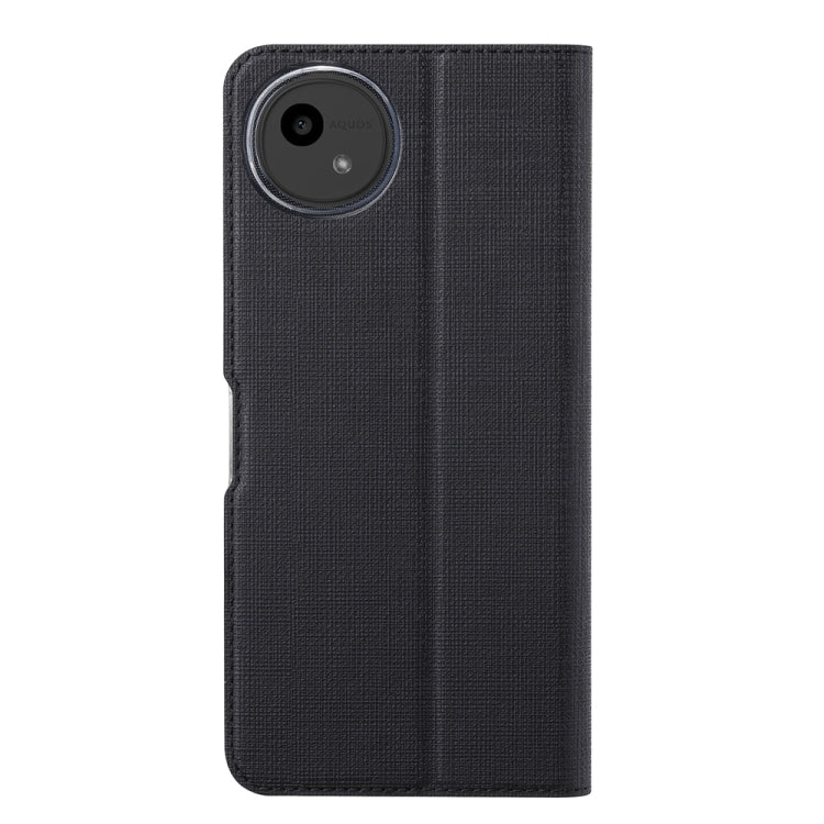 For Sharp Aquos Wish4 ViLi DMX Series TPU + PU Leather Magnetic Phone Case(Black) - More Brand by ViLi | Online Shopping South Africa | PMC Jewellery | Buy Now Pay Later Mobicred