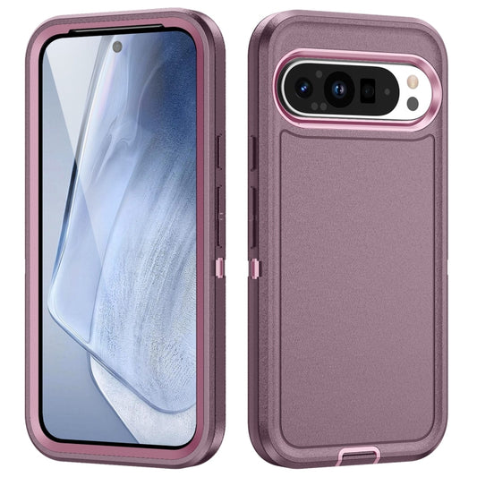 For Google Pixel 9 Pro Life Waterproof Rugged PC + Silicone Phone Case(Purple + Pink) - Google Cases by PMC Jewellery | Online Shopping South Africa | PMC Jewellery | Buy Now Pay Later Mobicred