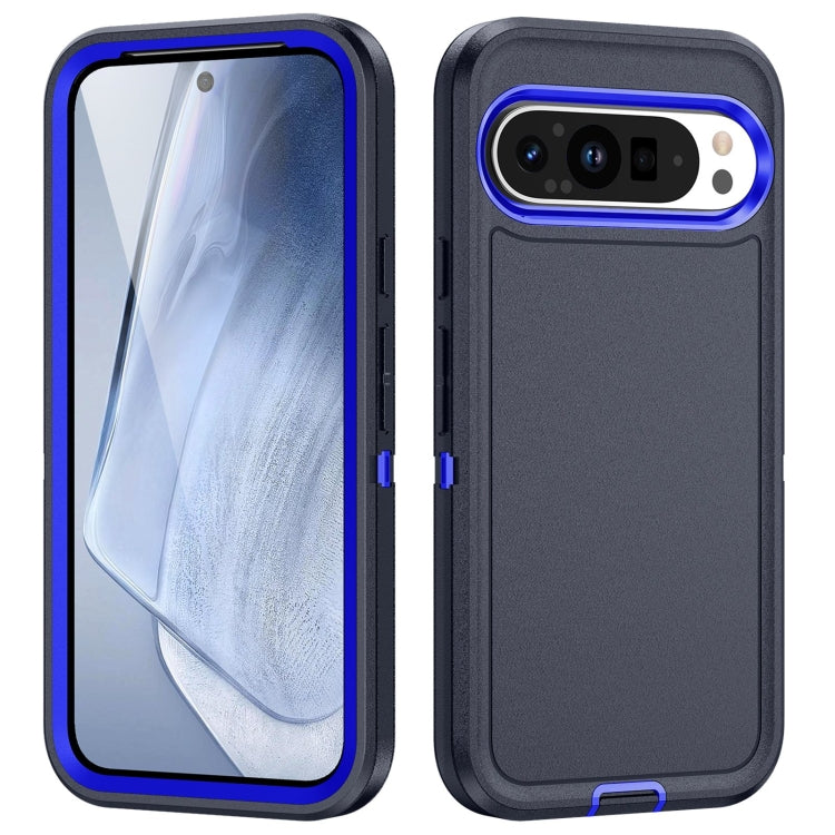 For Google Pixel 9 Life Waterproof Rugged PC + Silicone Phone Case(Dark Blue + Royal Blue) - Google Cases by PMC Jewellery | Online Shopping South Africa | PMC Jewellery | Buy Now Pay Later Mobicred