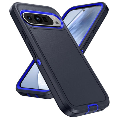 For Google Pixel 9 Life Waterproof Rugged PC + Silicone Phone Case(Dark Blue + Royal Blue) - Google Cases by PMC Jewellery | Online Shopping South Africa | PMC Jewellery | Buy Now Pay Later Mobicred