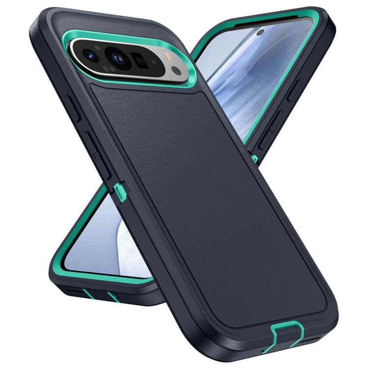 For Google Pixel 9 Life Waterproof Rugged PC + Silicone Phone Case(Dark Blue + Light Blue) - Google Cases by PMC TechLife | Online Shopping South Africa | PMC TechLife | Buy Now Pay Later Mobicred